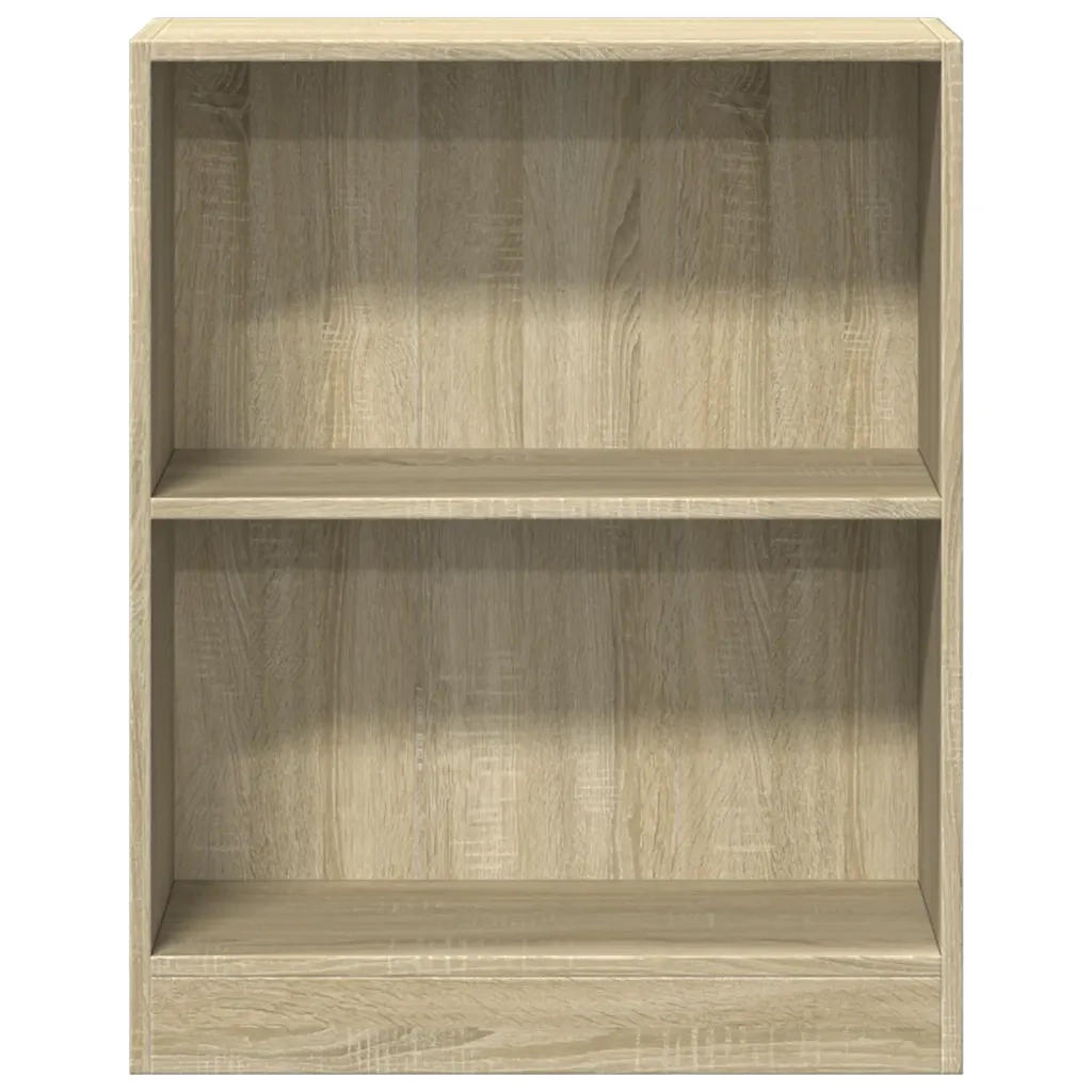 Libreria-Scaffale per Libri-Mobile di Stoccaggio Rovere Sonoma 60x24x76 cm in Legno Multistrato