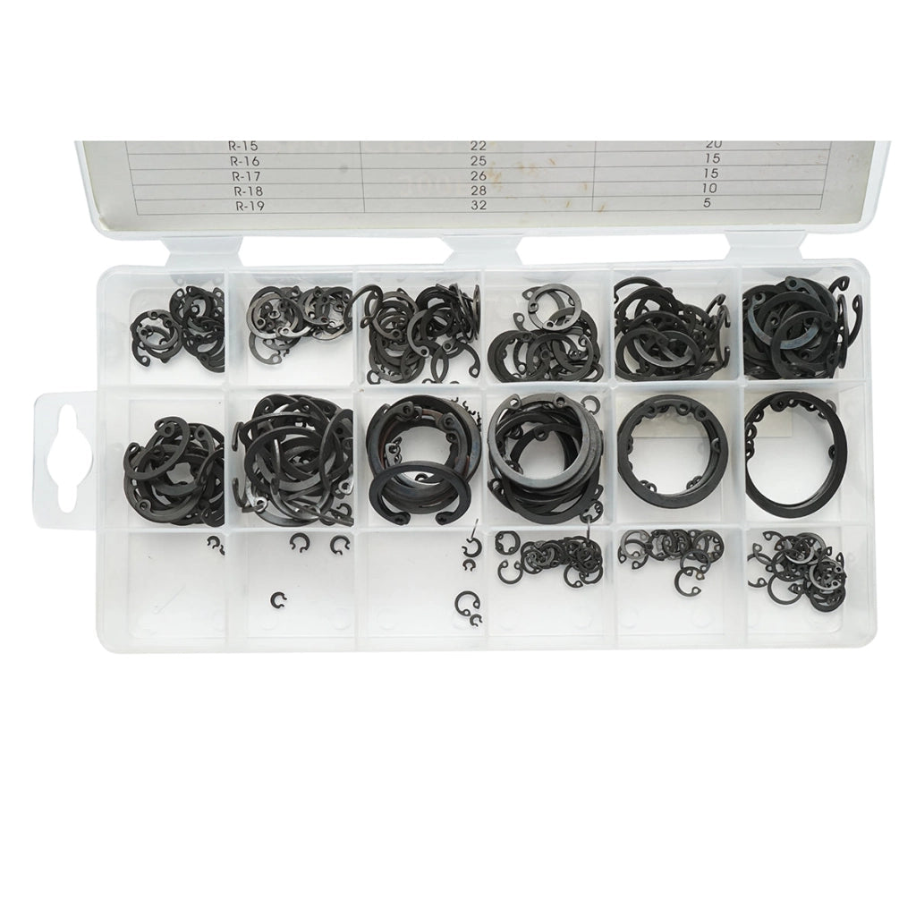 Set anelli di sicurezza Seeger interni 3–32 mm, 300 pezzi
