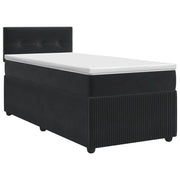 Letto box spring con materasso Nero 90 x 200 cm Velluto 3451603