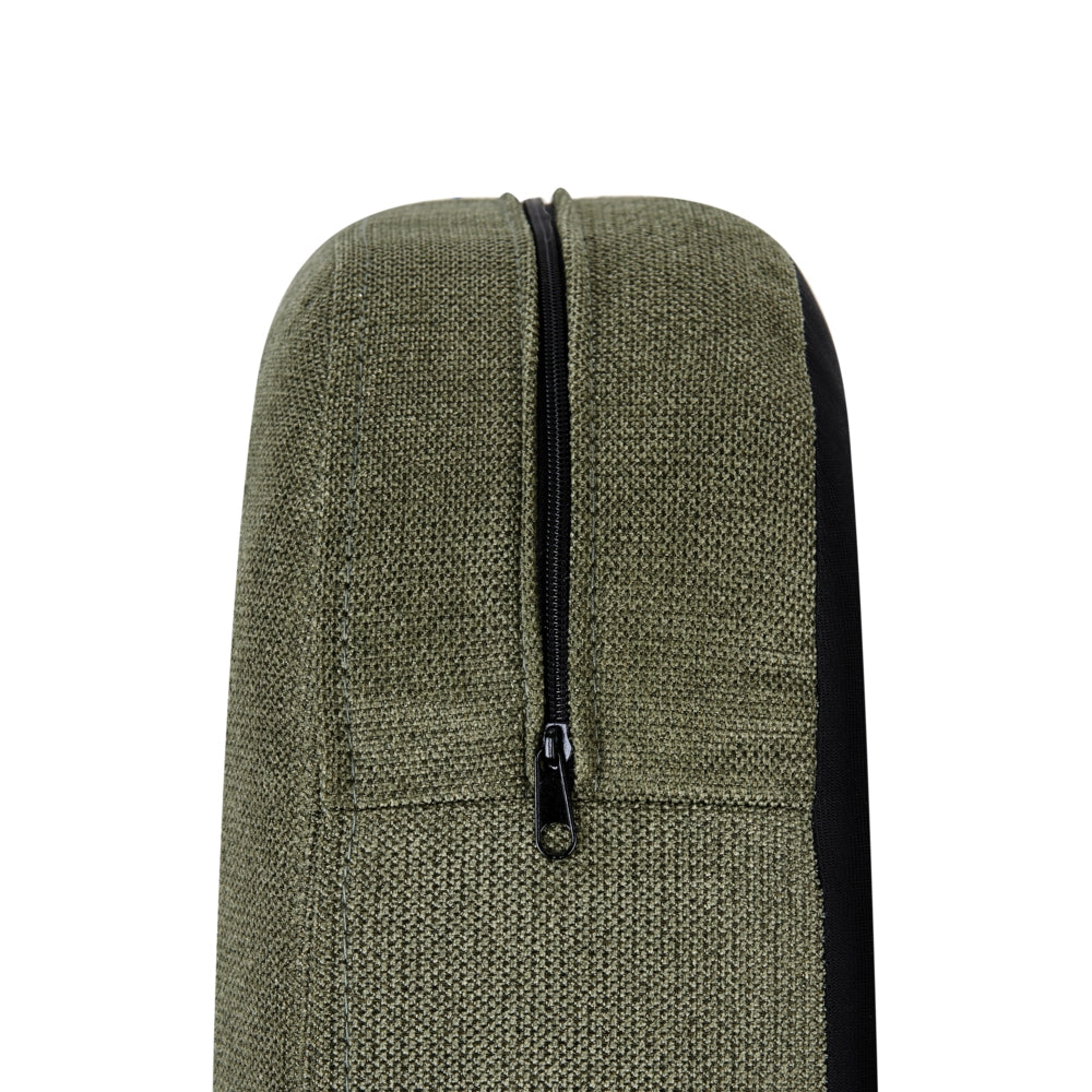 Poltrona girevole Verde Scuro Poliestere Tessuto idrorepellente Retro Minimalista Mobili Soggiorno