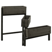 Fioriera da Giardino Pieghevole Grigia 60x14x75 cm Legno Abete 314841