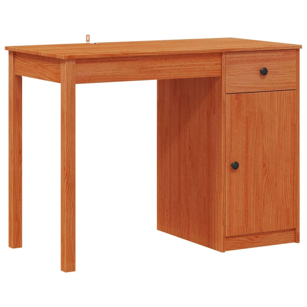 Scrivania Marrone Cera 100 x 50 x 74 cm Legno di pino massiccio