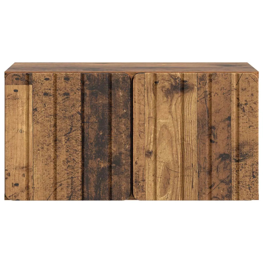 Mobile Porta TV da Muro Legno antico 59,5 x 31 x 30 cm