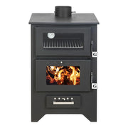 Stufa A Legna Con Forno Silvia Nera 14 6 Kw L50 5xp58 5xh90 5