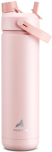 Bottiglia di acqua isolata 532 ml/26 oz con beccuccio e tappo 2 in 1, 24 ore fresca, impermeabile, adattabile a supporti auto, acciaio inossidabile per sport, viaggi, scuola