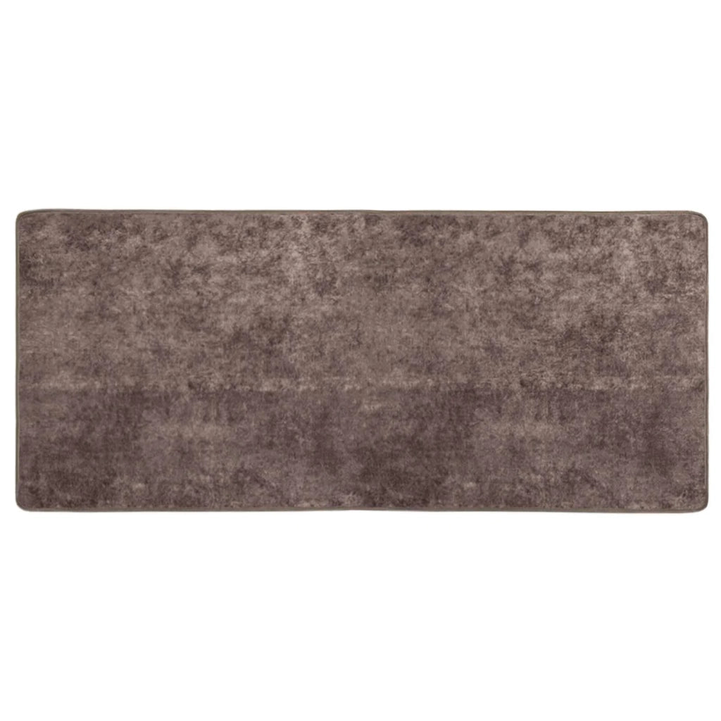 Runner Tappeto MARSA Grigio 50 x 100 cm Poliestere e PVC