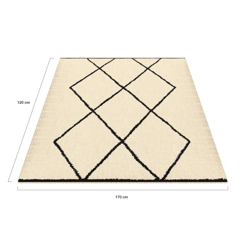 IDMarket - Tappeto rettangolare CASA motivo berbero 120 x 170 cm