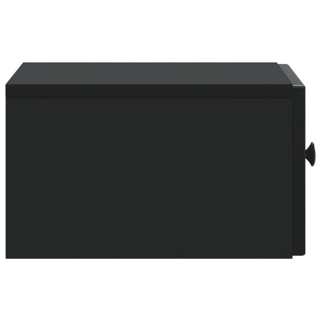 Mobiletto da notte a muro con cassetto Nero 33 x 34,5 x 20 cm 898087
