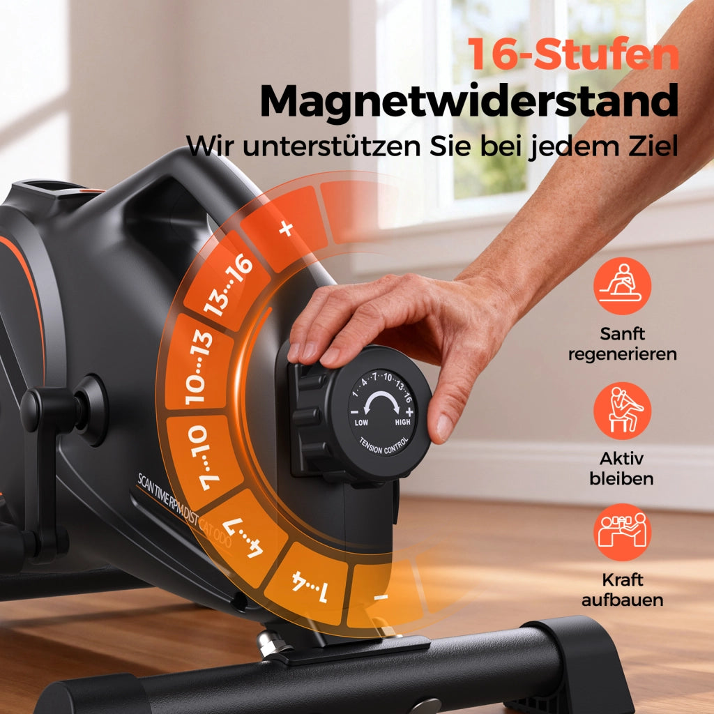 Pedaltrainer per Esercizi a Casa ¨C zephmum ¨C con Bande di Resistenza e Tappetino