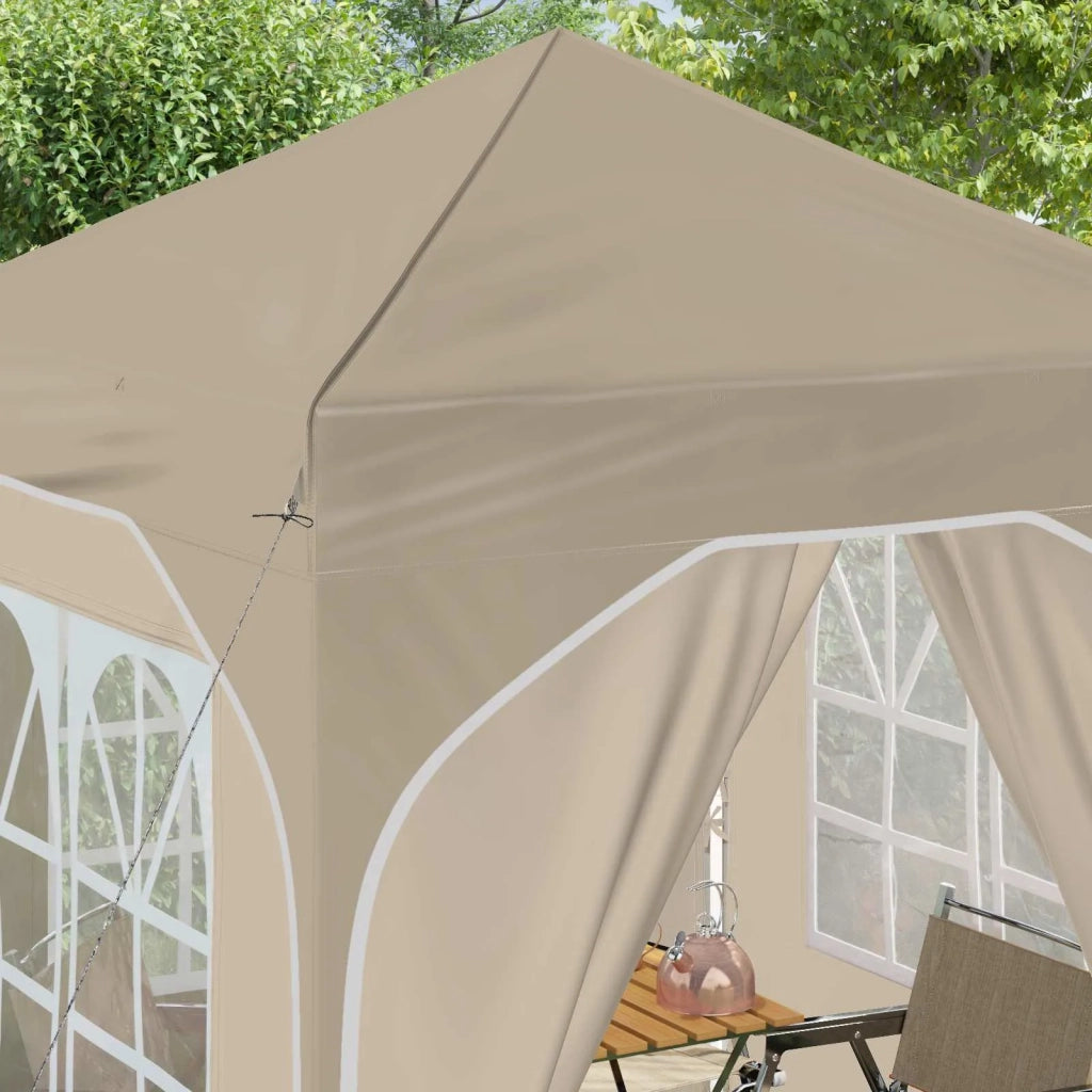 Tenda per feste a pop-up 192 x 192 x 245 cm Crema 42019834