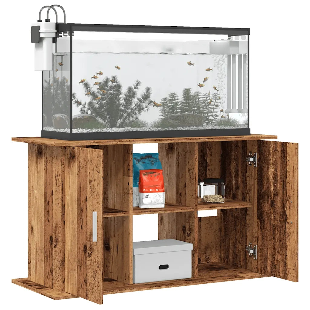 Supporto Acquario 101x41x58cm in Legno Multistrato Legno Antico