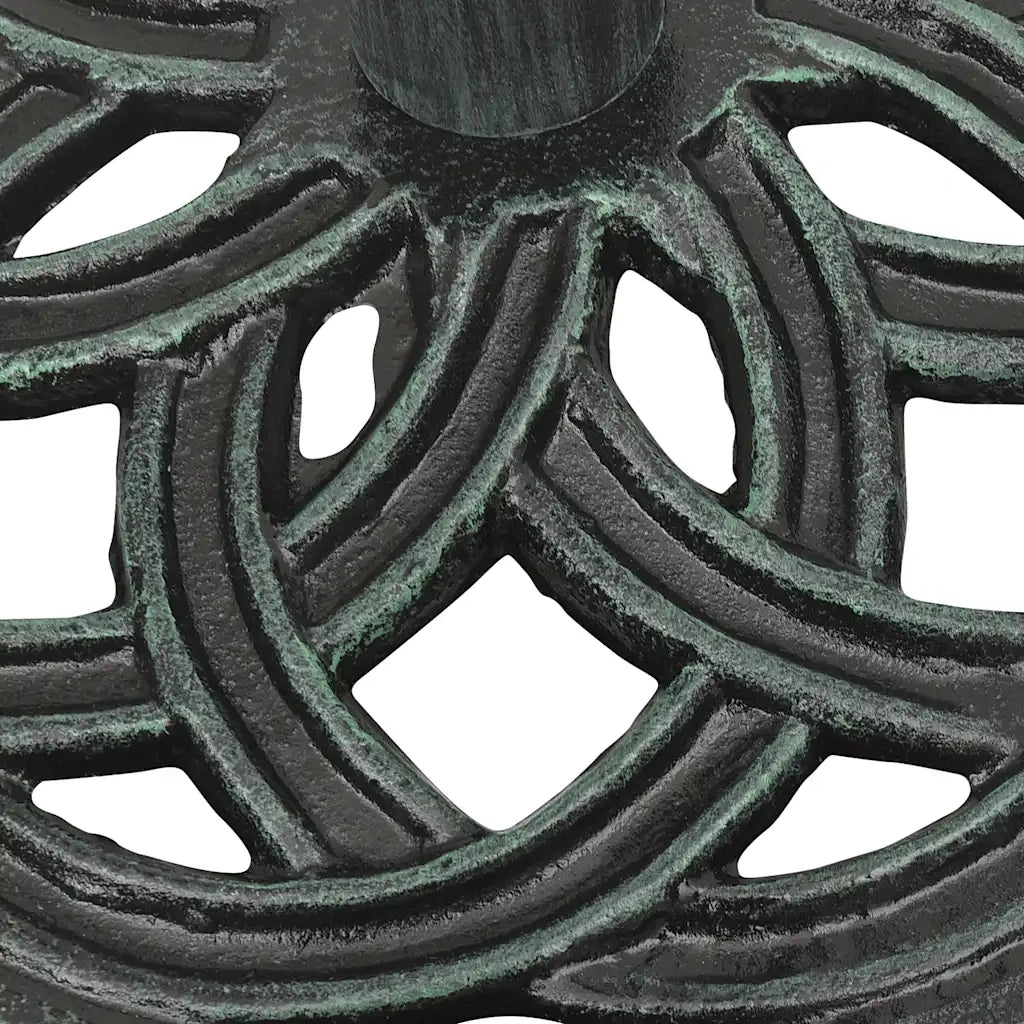Base per Ombrellone-Supporto per ombrellone Verde 44x44x31 cm in Ghisa 239948