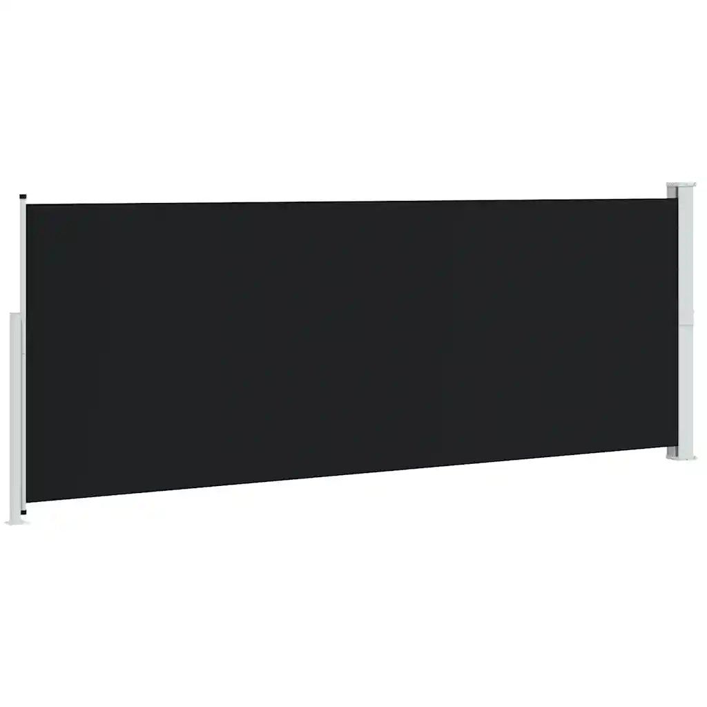 Tenda Laterale Retrattile per Patio 180x514 cm Nera 313405