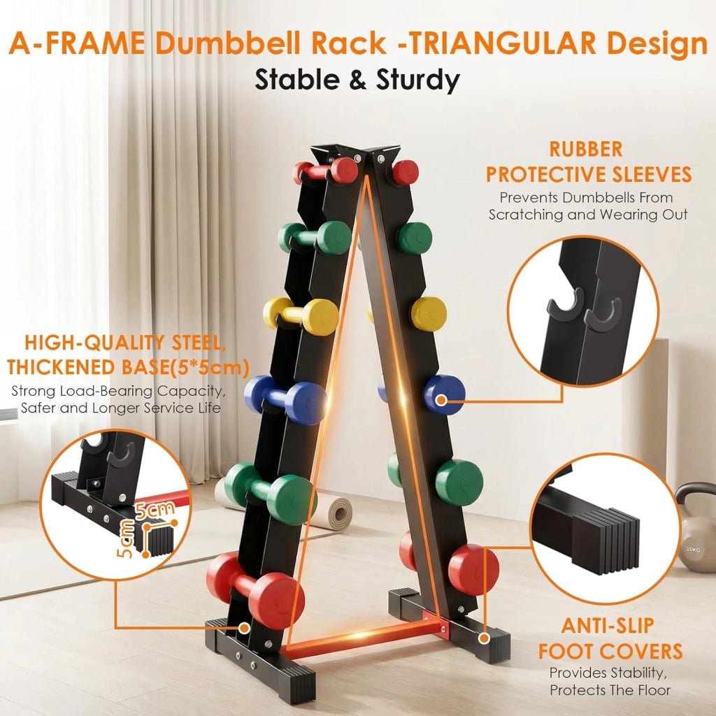 Manubri Rack Porta Pesi Supporto per pesi Palestra Casa Portata max: 300 kg (No Manubri)