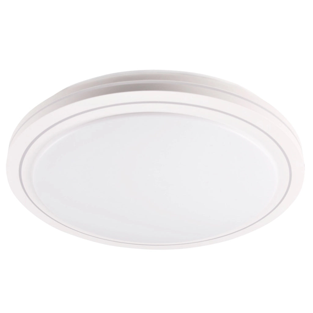 Plafoniera LED 72W 48cm tonda bianca telecomando IP44 Polux