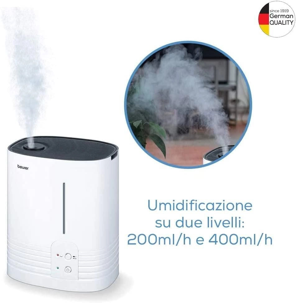 Beurer LB 55 Umidificatore con Tecnologia ad Evaporazione dell’Acqua Calda