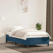 Giroletto senza Materasso Blu Scuro 100x200 cm in Velluto 347310