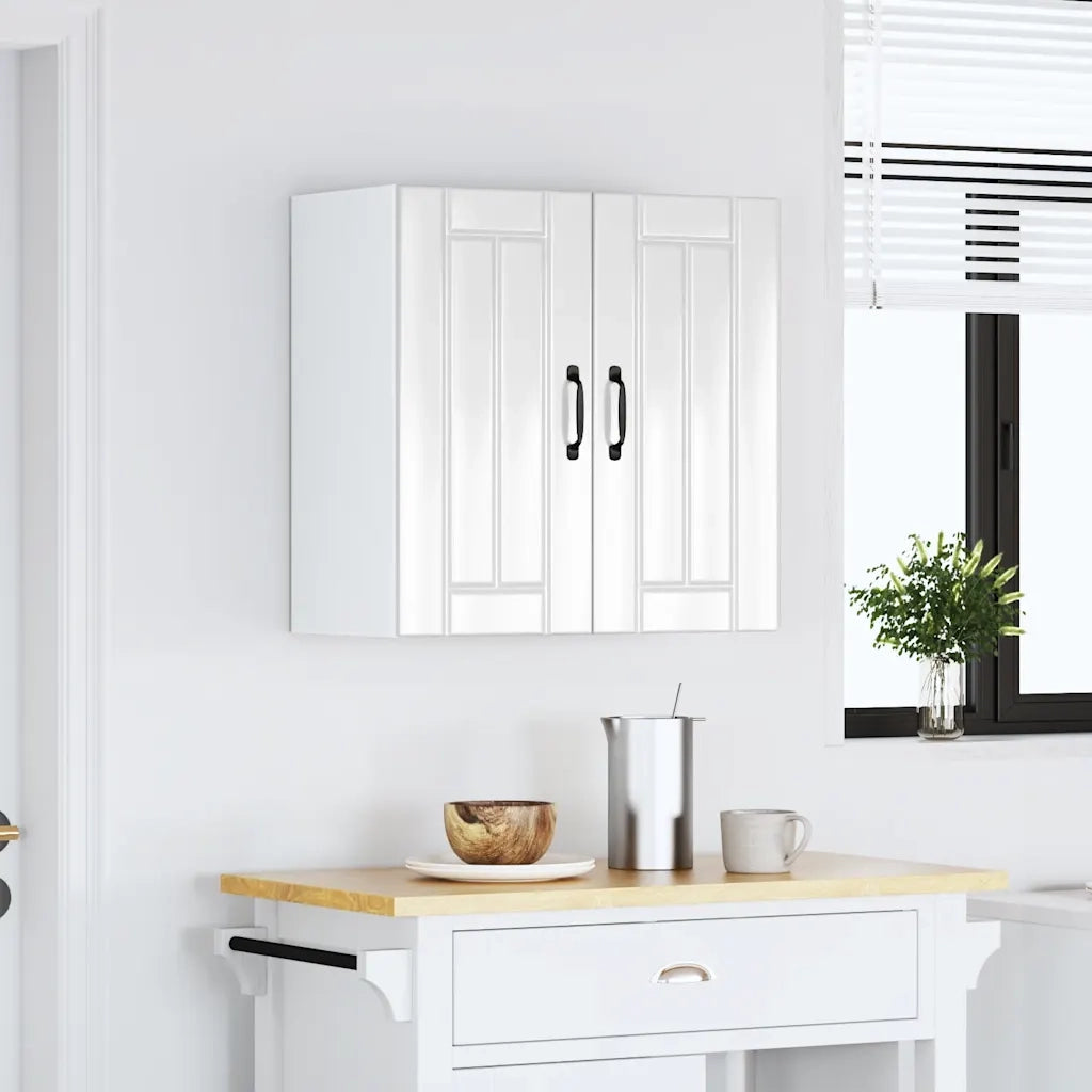 Pensile da Cucina Lucca Bianco Lucido in Legno Multistrato