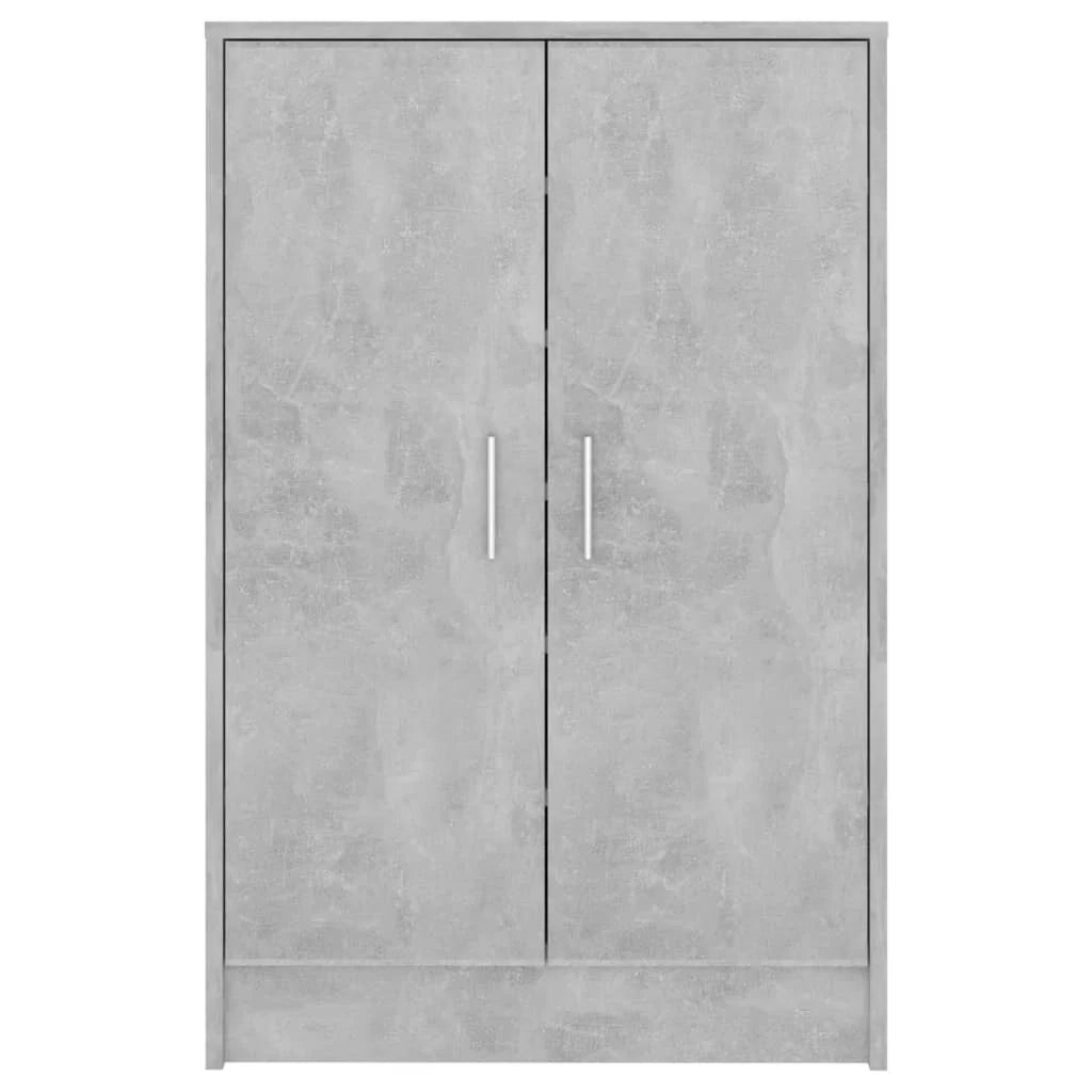 Scarpiera mobiletto portascarpe mobile per ingresso/corridoio/soggiorno 60 x 35 x 92 cm legno ingegnerizzato grigio 02_0021838
