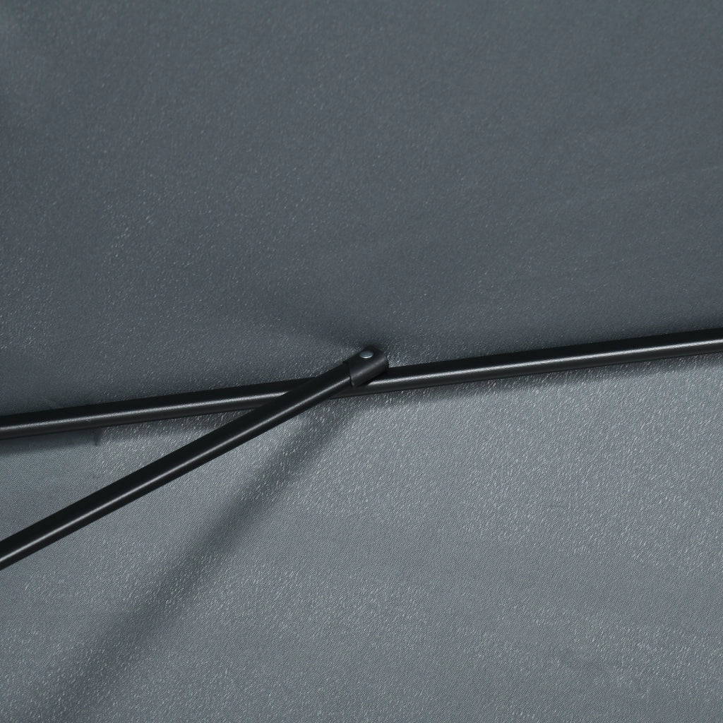 Ombrellone rettangolare inclinabile ¨C Zephmum ¨C Poliestere grigio 3x2 m