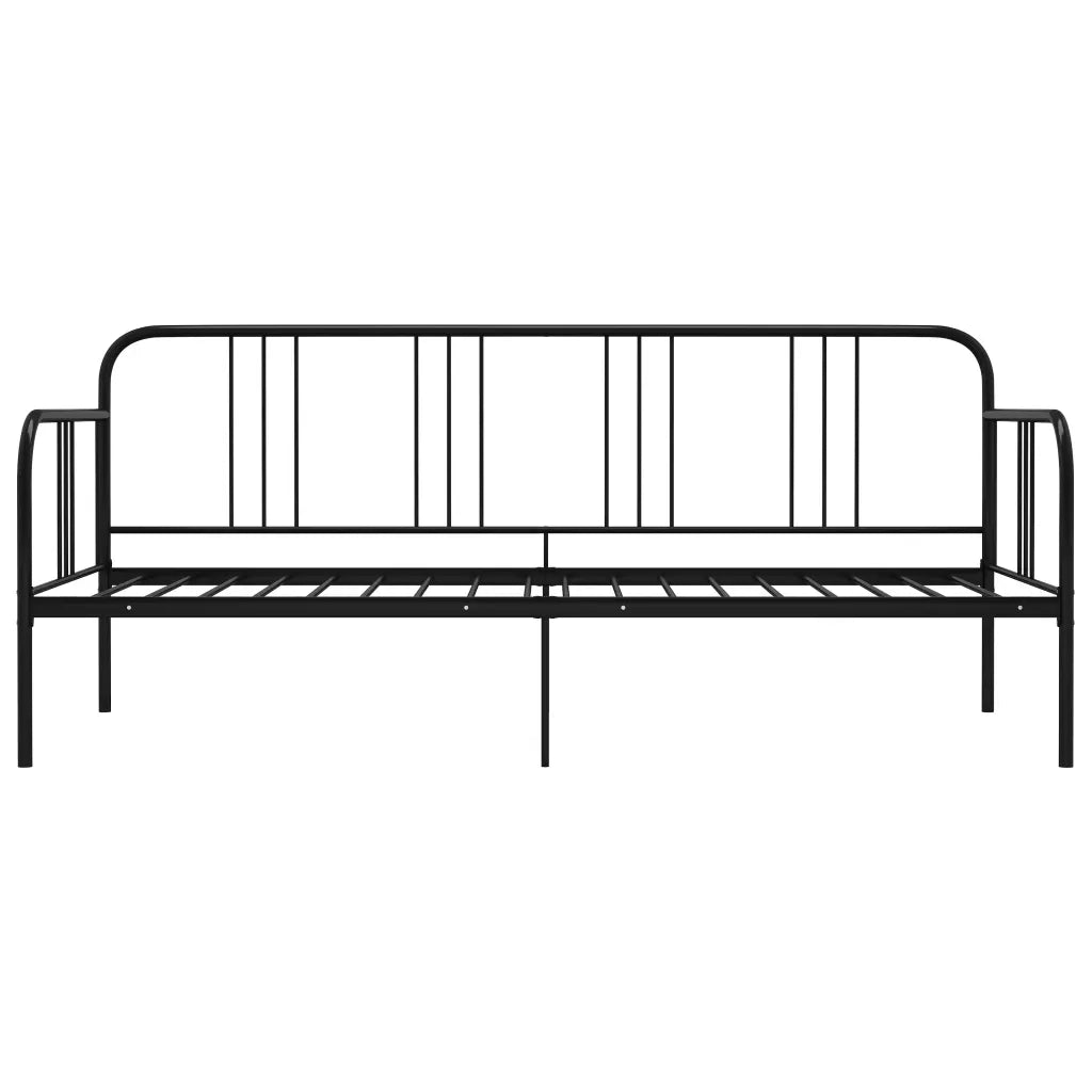 Divano letto-Sofa Letto-Daybed Telaio Nero in Metallo 90x200 cm 294487