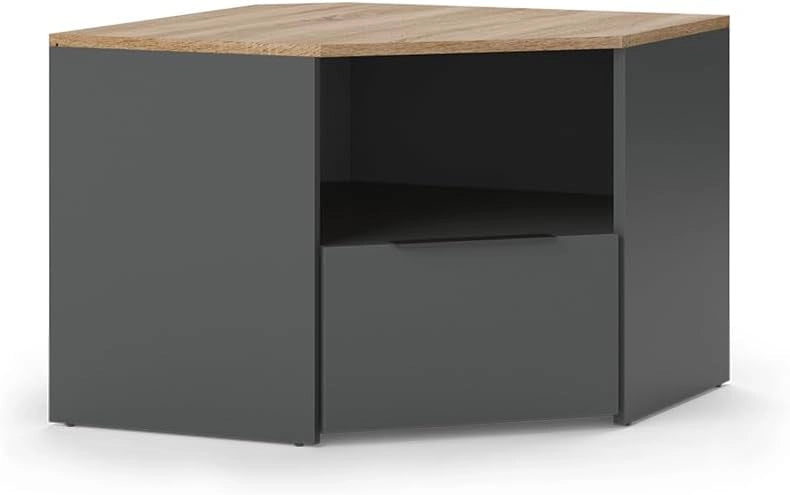 Mobile tv Wido, Bianco, 68 x 50 cm, adatto come supporto TV con ripiani aperti