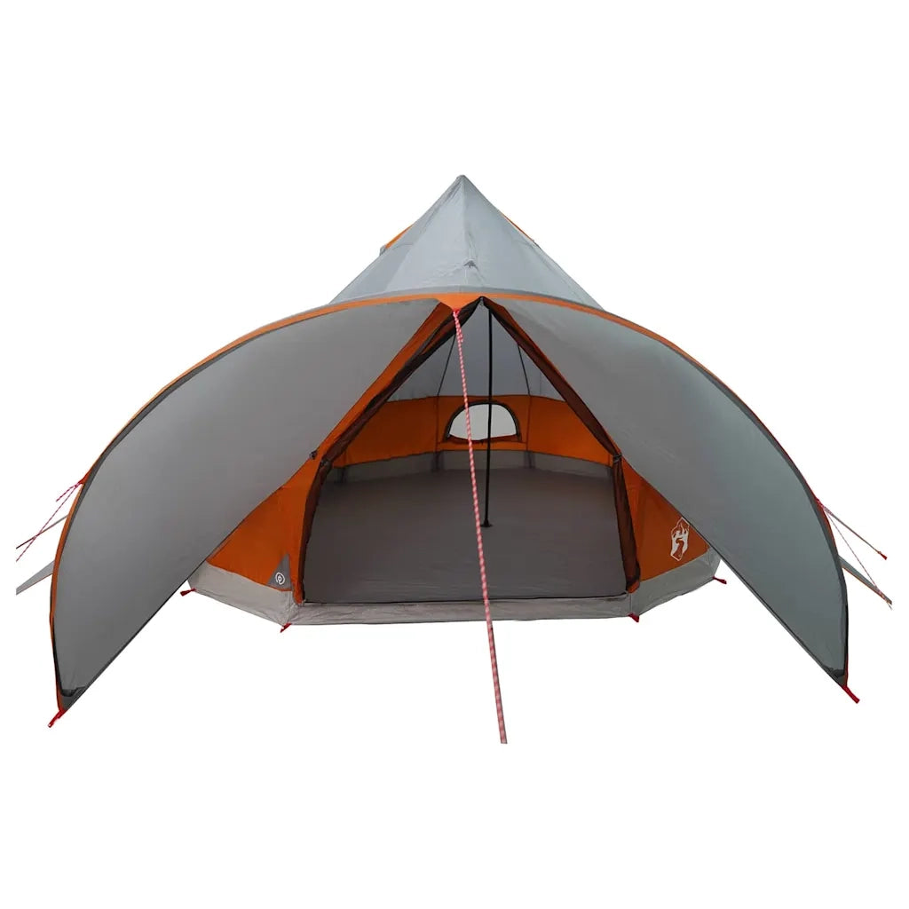 Tenda Teepee per 5 Persone con tetto Grigio e arancione