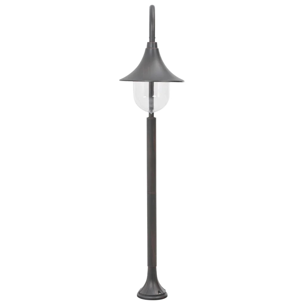 Lampada da terra da giardino E27 120 cm alluminio marrone bronzo 02_0042536