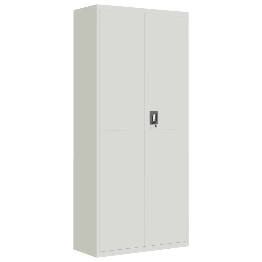 Armadio Classificatore Grigio Chiaro 90x40x240 cm in Acciaio 3188321