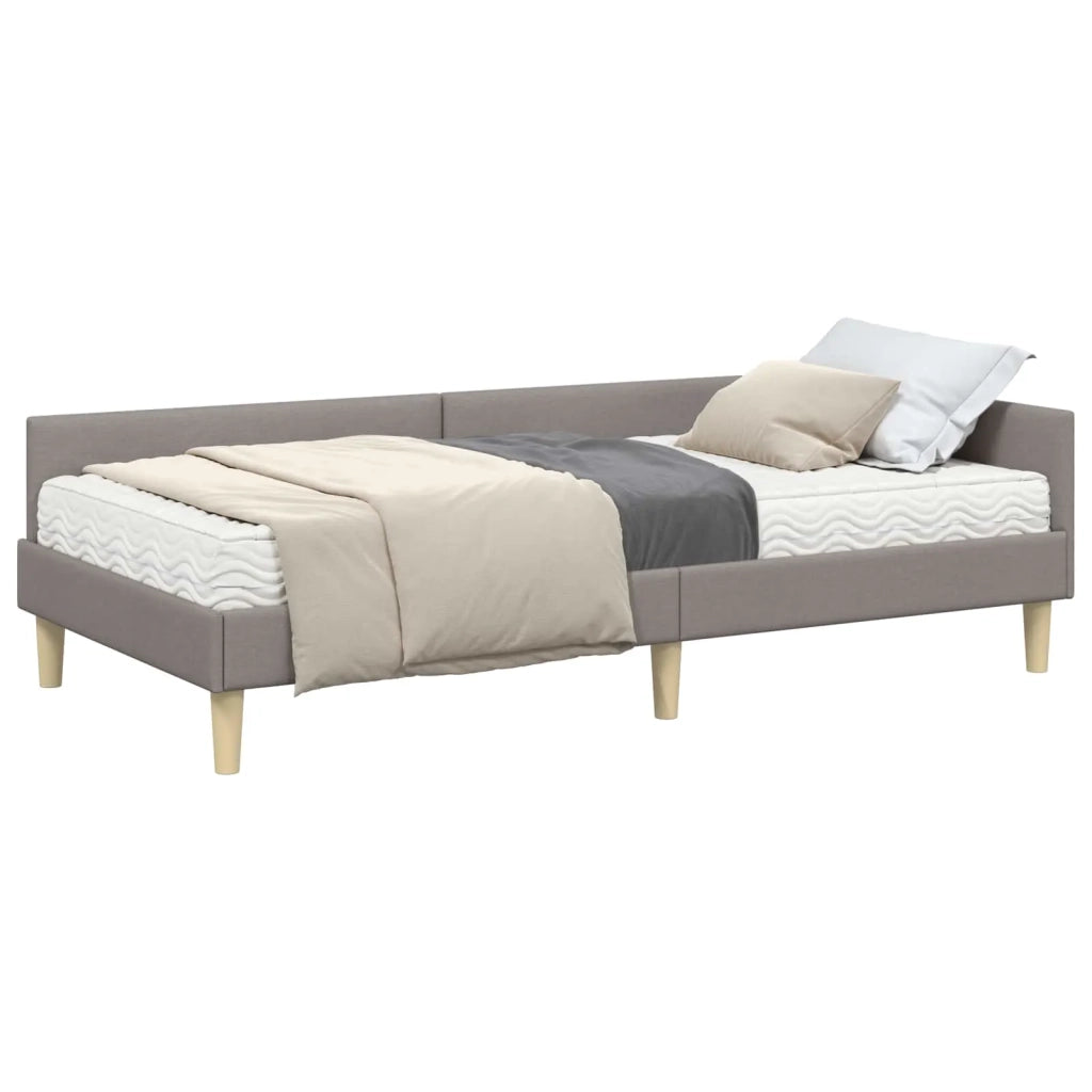 Struttura Letto Angolare con Materasso 2 pcs Talpa Tessuto 3393682