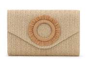 Borsa con Freno per Donna, Borsa a Tela Avvolgibile con Fondo Rigido, Borsa per la Spiaggia e il Mare per Donna, Borsa per la Notte e il Giorno