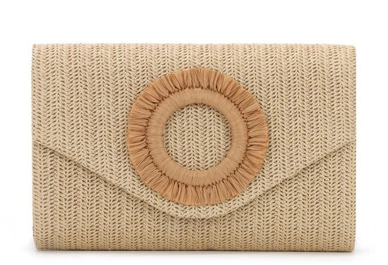 Borsa con Freno per Donna, Borsa a Tela Avvolgibile con Fondo Rigido, Borsa per la Spiaggia e il Mare per Donna, Borsa per la Notte e il Giorno