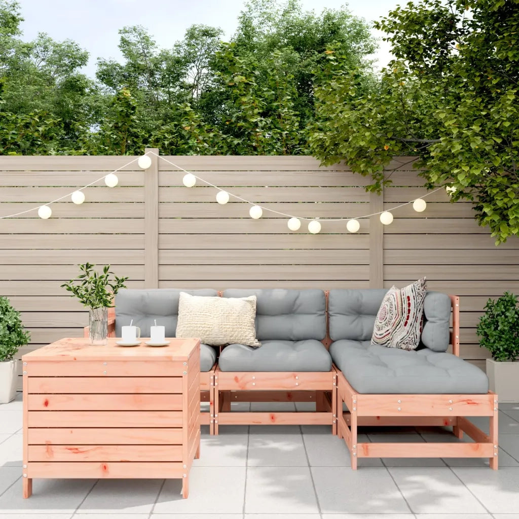 Set Divani da Giardino 5 pz in Legno Massello Abete Douglascod mxl 92794