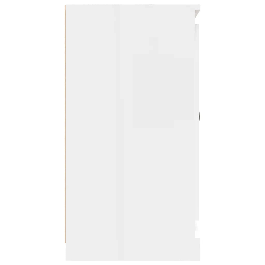 Credenza | Madia | Buffet da pranzo | Armadio da pranzo Bianca 70x35,5x67,5 cm in Legno Multistrato
