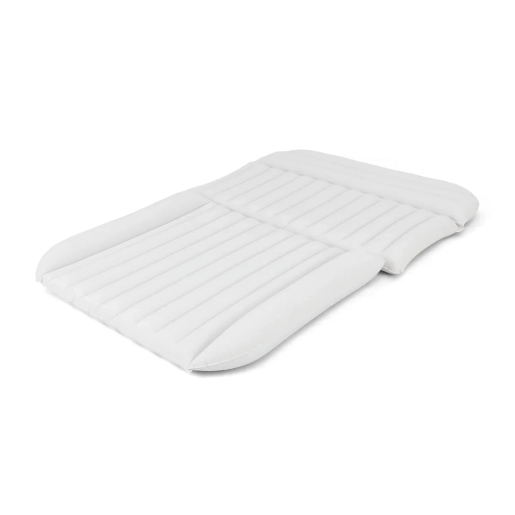 Materasso gonfiabile da campeggio per auto 190 x 130 x 15 cm comfort ottimale design bifacciale in PVC bianco 20_0012674