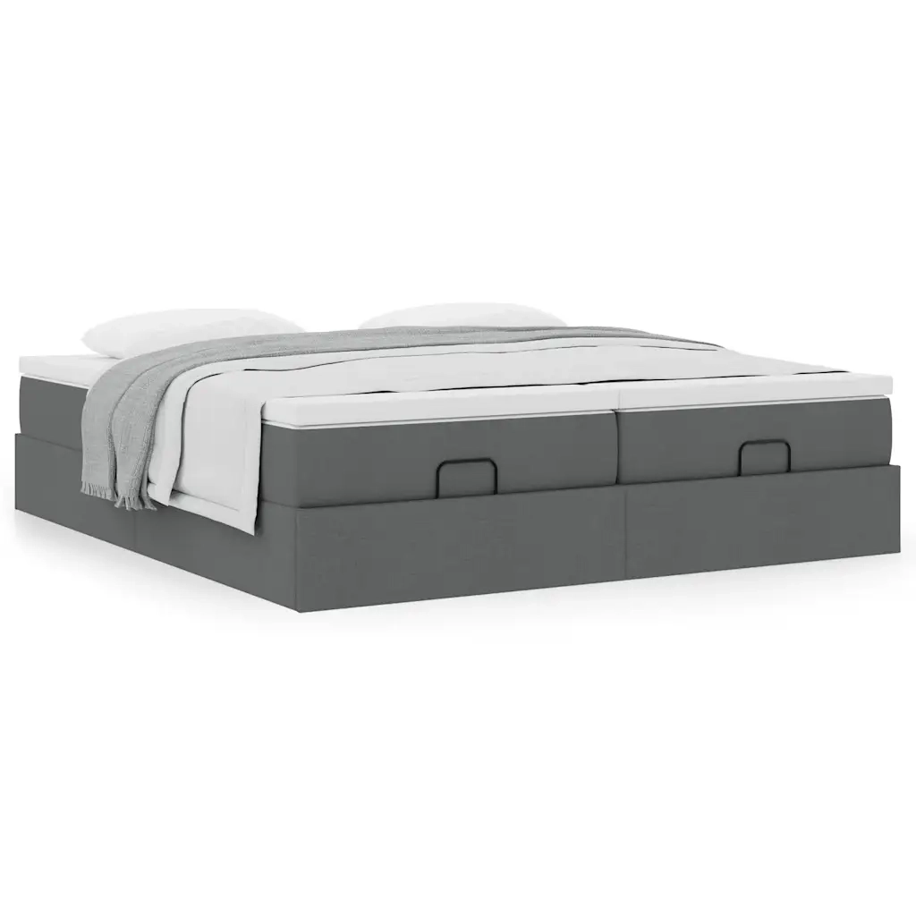 Struttura Letto Pouf con Materassi 180x200 cm in Tessuto 3311242