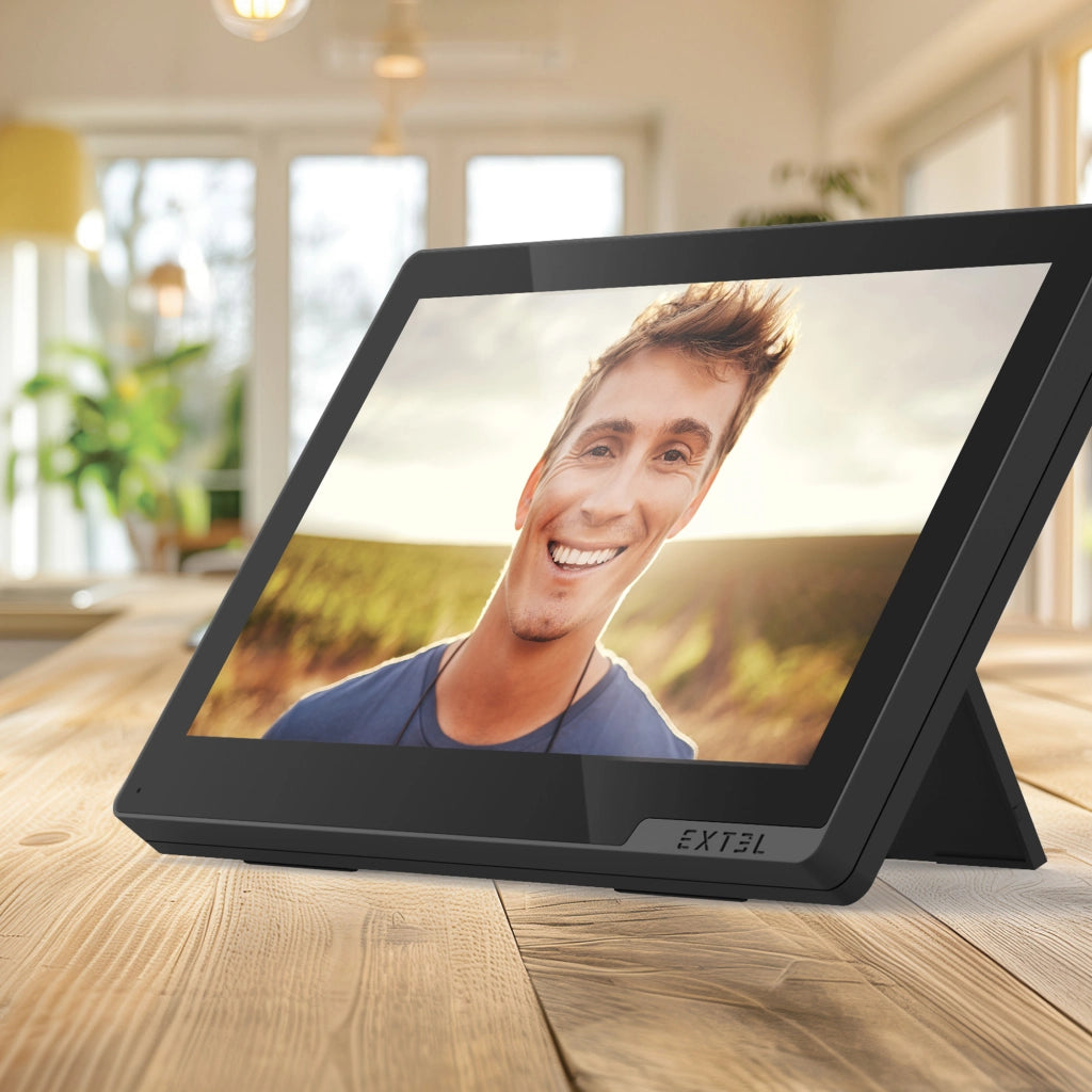 Extel Wave 3 Videocitofono Senza fili Smart Wi-Fi con impronta digitale e controllo da smartphone, Visione Notturna, Apertura da remoto + Cover Esterna Color Grafite