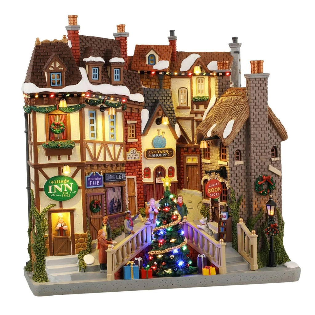 Villaggio di Oxfordshire a Batteria 27x27x12 cm