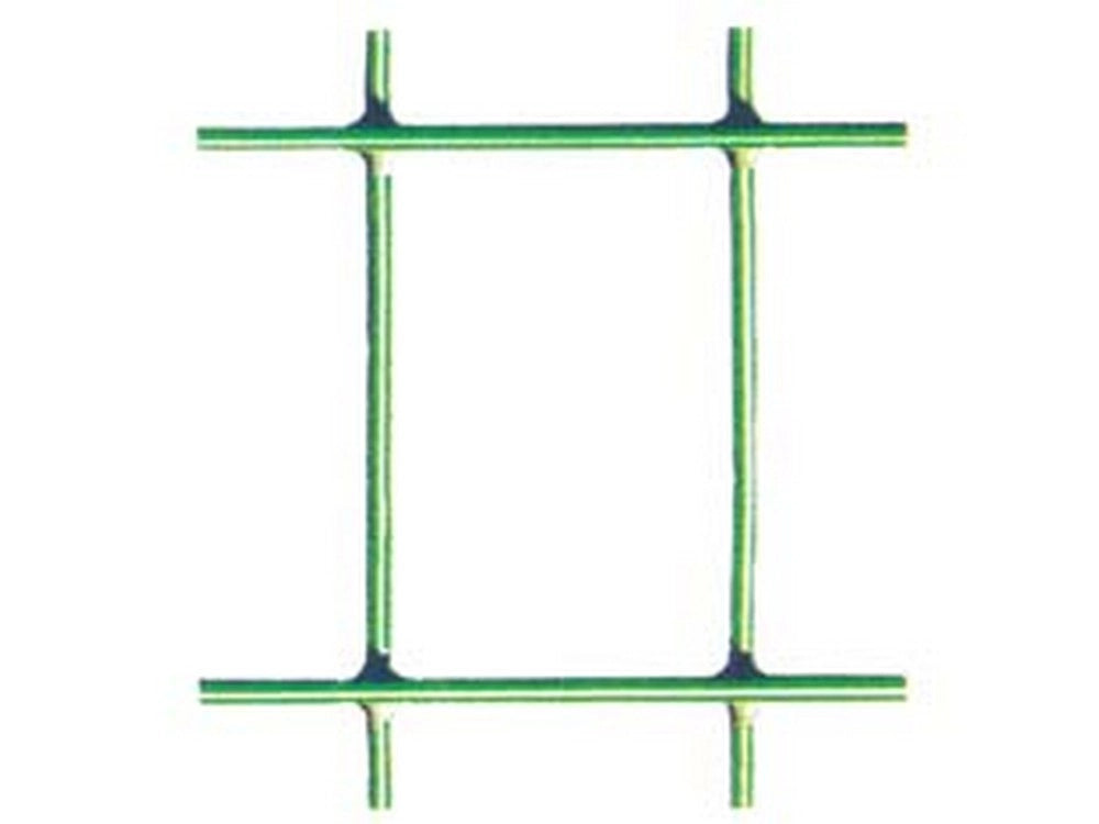 1rotolo rete elettrosaldata plastificata verde "esaplax" maglia mm.50x76 maglia 76, cod:ferx.fer49269