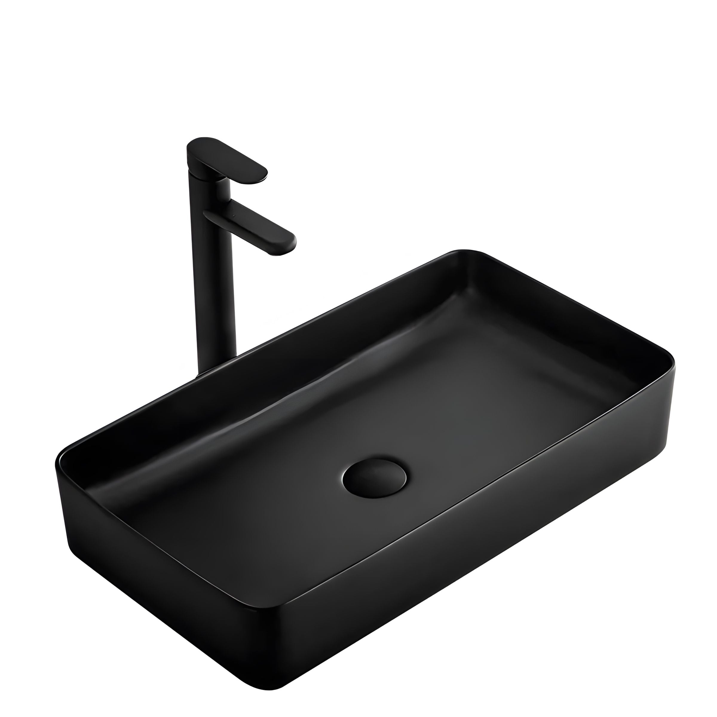 Lavabo Da Appoggio Denis Black Mat