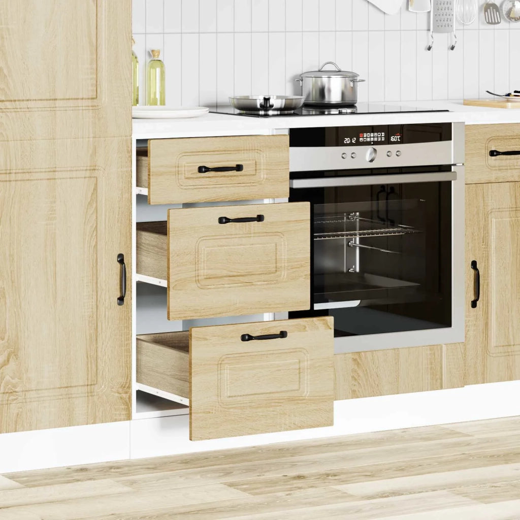 Armoire de cuisine Kalmar chêne sonoma bois d'ingénierie