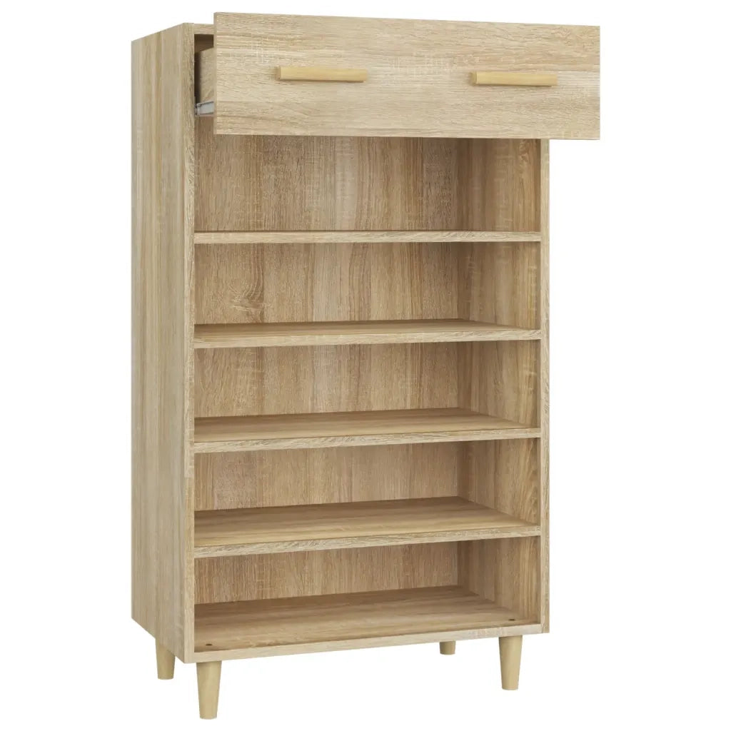 Scarpiera Rovere Sonoma 60x35x105 cm in Legno Multistrato cod mxl 41921