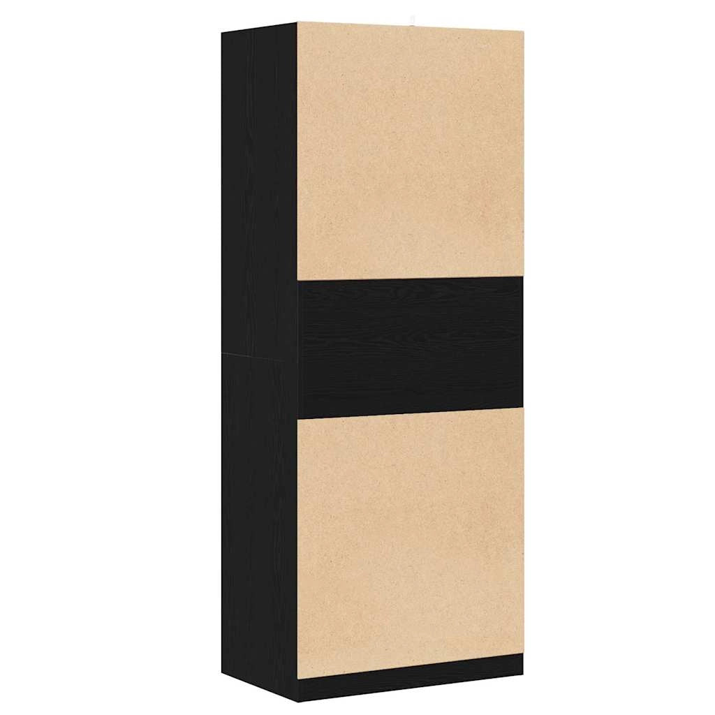 Mobile contenitore moderno e minimalista 80 x 50 x 200 cm in legno di rovere ingegnerizzato realizzato a mano 02_0056013