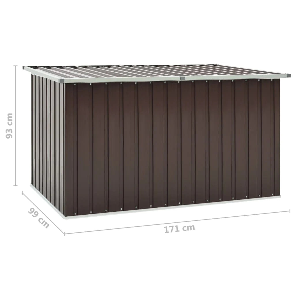 Contenitore/box da giardino 171 x 99 x 93 cm marrone 02_0013099