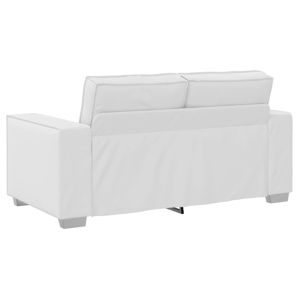 Divanetto Sofa Bianco 120 cm in Pelle Sintetica