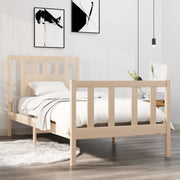 Giroletto-Struttura Letto in Legno Massello 90x190 cm Single 838160