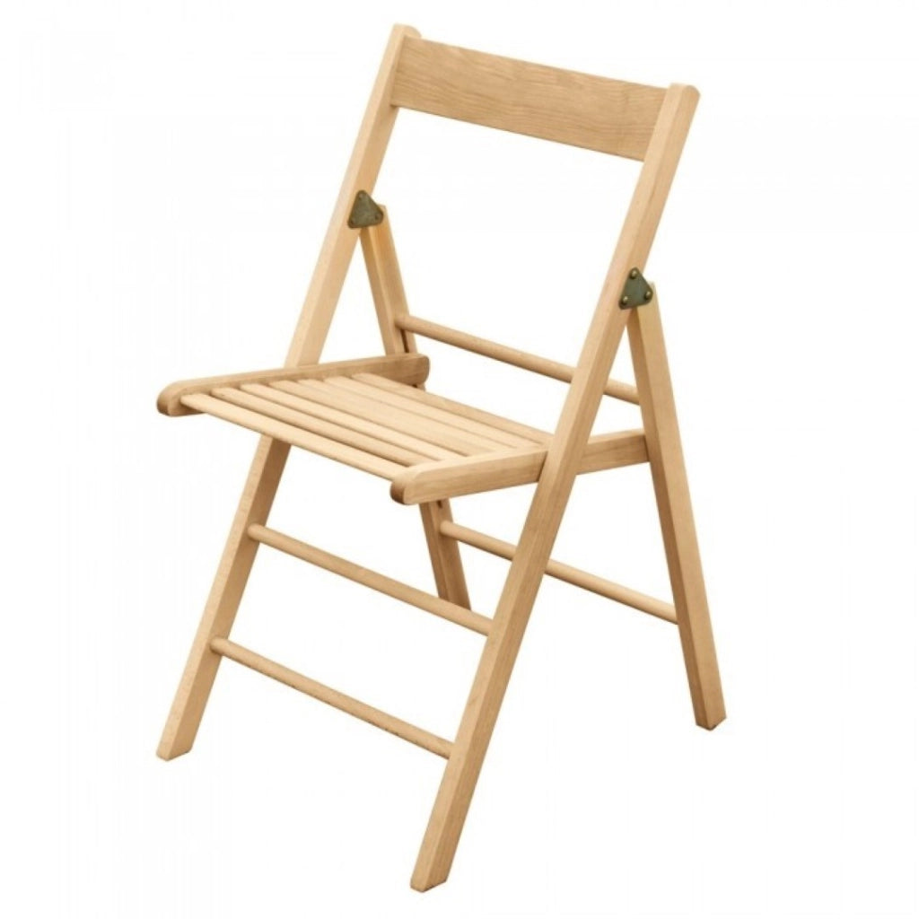 Sedia Pieghevole In Legno Naturale Set Da 2 Pezzi Vari - Vari Vimini