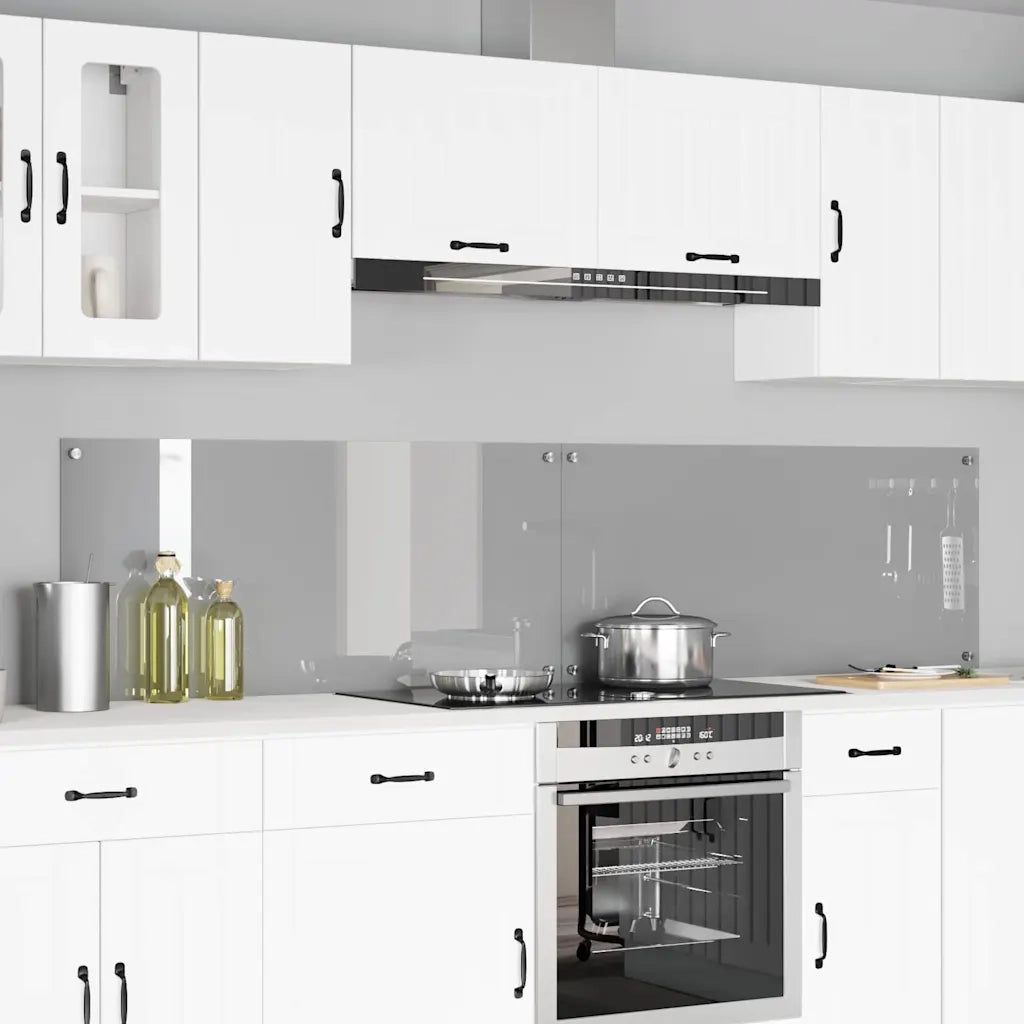 Schienale da cucina 2 pcs Grigio chiaro 110 x 50 cm 3415501