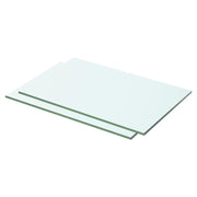 Mensole in Vetro Trasparente 2 pz 50x25 cm cod mxl 33448