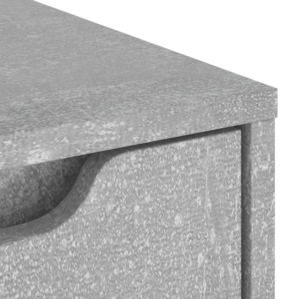 Credenza-Buffet-Armadio da cucina VISNES Grigio Cemento 60x40x73 cm in Legno Multistrato